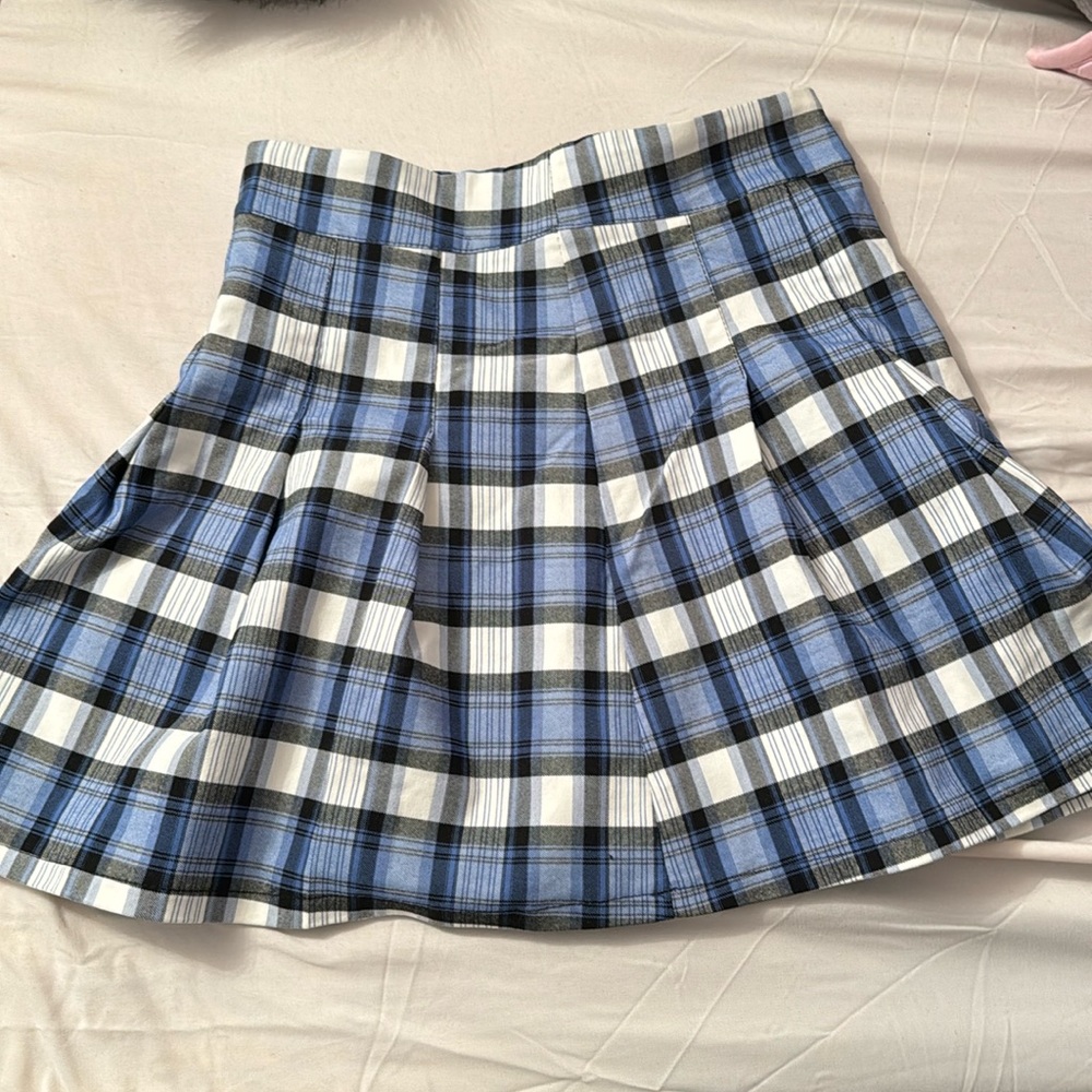 Plaid school girl skirt